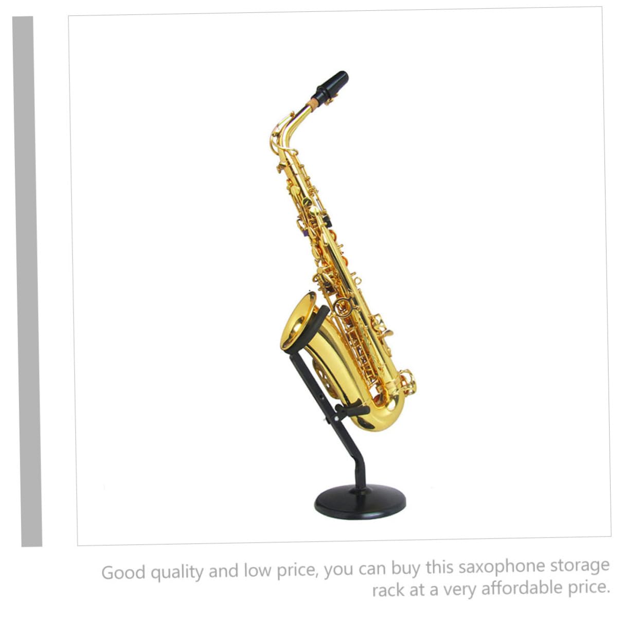 Toddmomy Kompakter Faltbarer Saxophonständer mit Schonendem Schwammhalter Stabiler Konstruktion Leicht und Tragbar für Alto und Tenor Saxophone Praktisches Zubehör für Musiker und Bühne