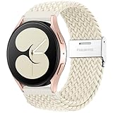 Ouwegaga Compatible with Samsung Galaxy Watch 7/Watch 6/Watch 5/Watch 4 40mm 44mm, Galaxy Watch 5 Pro/Watch 6 4 Classic 47mm 43mm 42mm 46mm/Watch FE/Watch 3 41mm, 20mm Nylon Braided Solo Loop Strap
