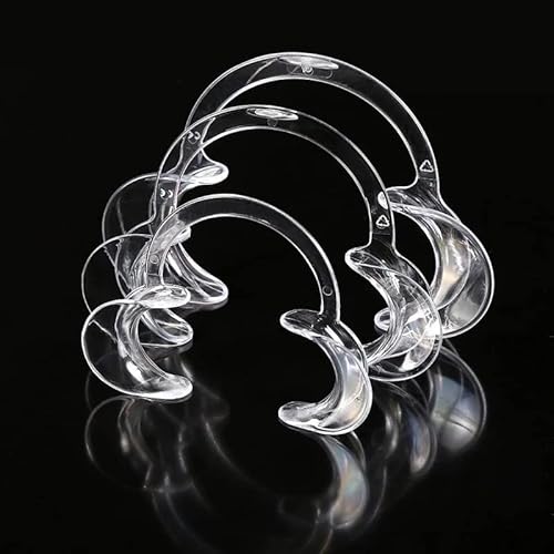 Teeth Whitening Cheek Retractor C Shape Dental Mouth Opener 10 Pieces (Size M) Disposable Dental Lip Retractor for Mouth Challenge Games