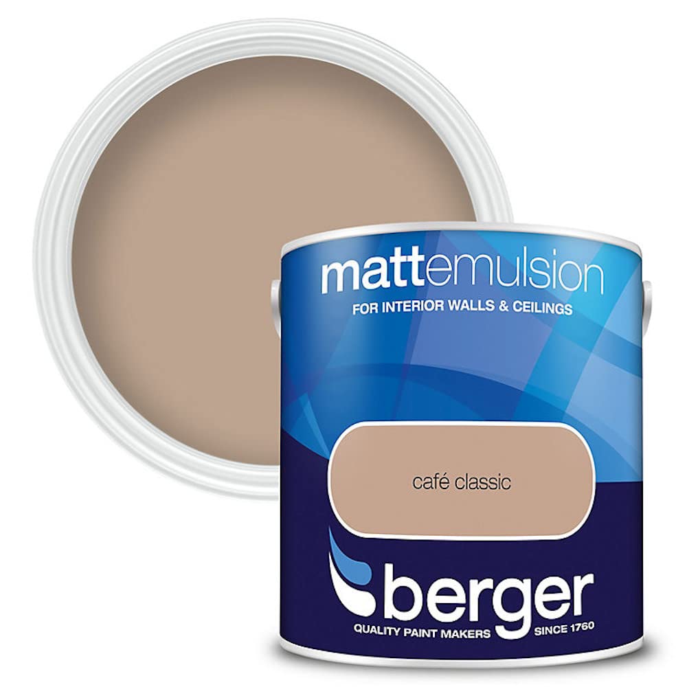 Berger Matt Emulsion Paint Cafe Classic2.5L from B&Q