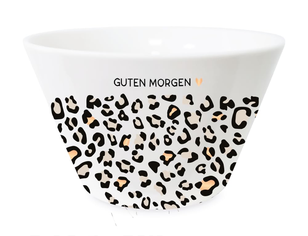 Grafik-Werkstatt Workshop Cereal Bowl with Real Gold Porcelain Bowl Good Morning