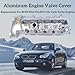 Upgraded Aluminum Valve Cover with Oil Cap Replacement for BMW N54 3.0L – Fits 135i 335i 535i 740i 740Li M2 M235i M240i X6 Z4 (Replaces OEM 264-936, 11127565284, 11127565286) Mixizap