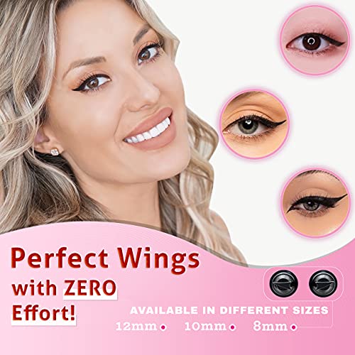 The Flick Stick Winged Eyeliner Stamp, 2 X Black Liquid Eyeliner Pens, Easy Cat Eye Stencil Makeup Tool thumb #1