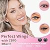 The Flick Stick Winged Eyeliner Stamp, 2 x Black Liquid Eyeliner Pens, Easy Cat Eye Stencil Makeup Tool, SmudgeProof & Waterpoof Eye Liner, Vamp Wing, Wingliner (10mm Classic, Midnight Black)