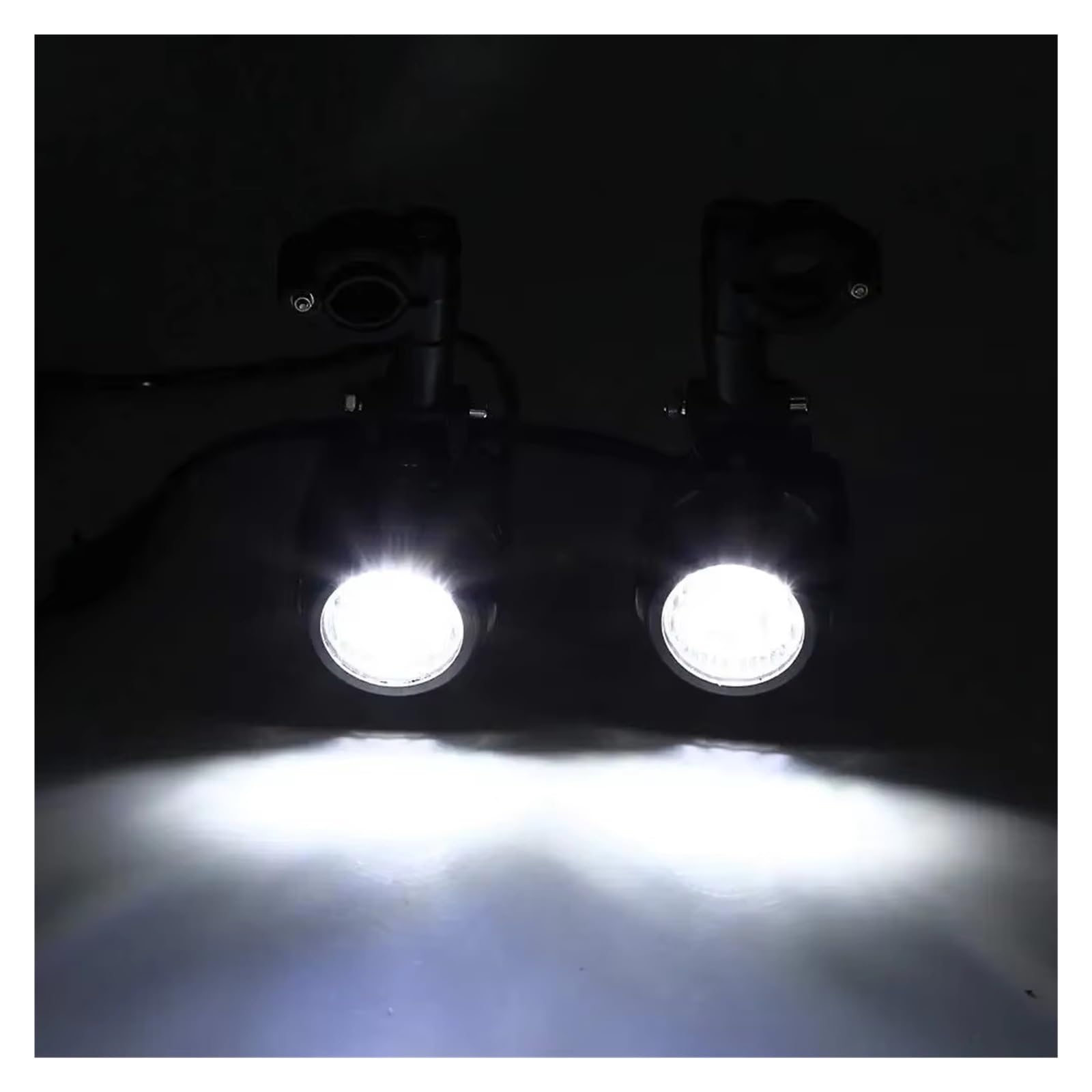 Faretti LED Moto Aggiornamento Lampada Più Luminosa Per BMW R1200GS F800GS F700GS F650 K1600 Moto Fendinebbia Luci Ausiliarie 40W 6000K Motociclo Fari(2piece light and wire)