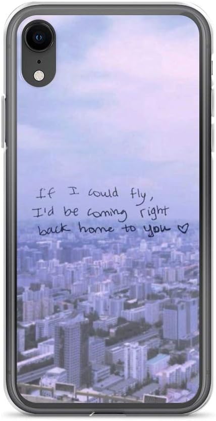 miguella One Direction - If i Could Fly Lyric Phone case Case Cover Compatible for iPhone (XR)