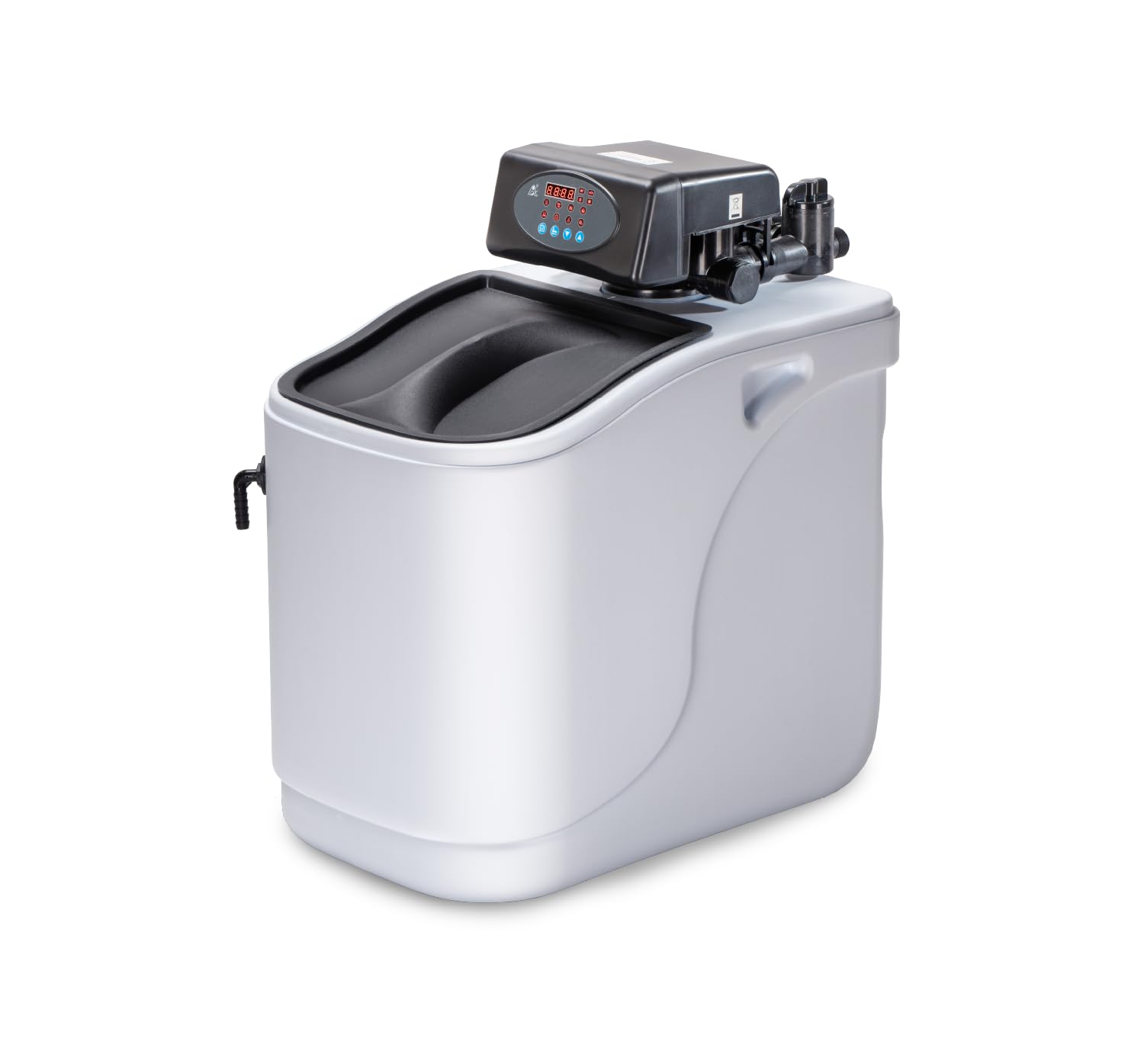 WK - Adoucisseur d'eau domestique New Octopus Slim, système de filtrage pour eau douce, design peu encombrant, débit de 3000 litres, idéal pour les familles jusqu'à 4 personnes