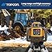 Topcon RL-H5A Laser Transit Leveler Kit - LS-80X Rotary Laser Receiver with Rod Bracket - 36-60in Precision Level 360 Laser Tripod - 13ft Fiber Rod Level Tool with Inch Increments for Construction