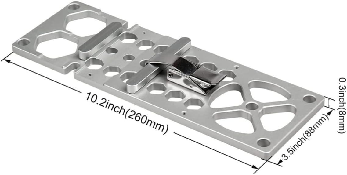 Efficient Circular Saw Track Guide Rail for Woodworking and Construction with Stainless Steel and Aluminum Alloy, 260mm Right Angle Track Saw Guide for Stable Cutting