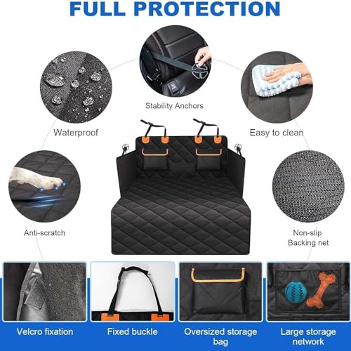 Housse coffre voiture BYD Tang tapis chien imperméable antidérapant avec poches - 5