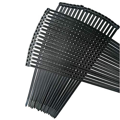 Get Cheap Price 18 Inch Zip Ties Heavy Duty by Strong Ties - 100 Cable Ties Per Pack - Black Zip Ties 175lb Tensile Strength - All Weather UV Resistant, Indoor or Outdoor