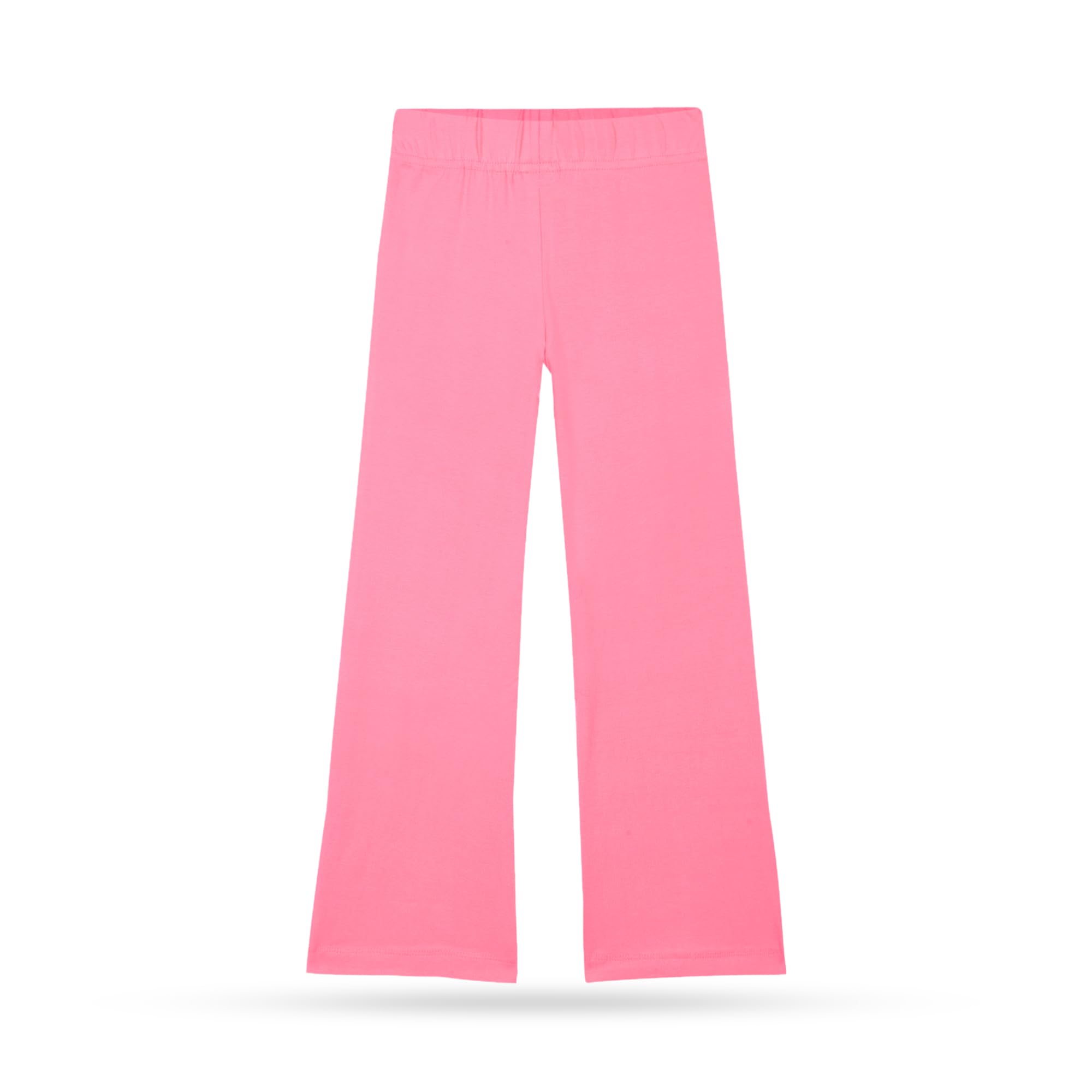 T2F Leggings svasati in cotone stampato da ragazza, confezione da 5, collant a lunghezza intera, morbidi e confortevoli, da indossare tutti i giorni per bambini