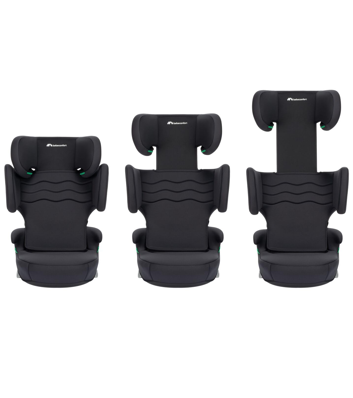 Bebeconfort Hera Fix i-Size Seggiolino con schienale, ISOFIX, I-Size, Installazione con cintura di sicurezza, compatto e leggero, da 3,5 anni fino a 12 anni, 15-36 kg, 100-150 cm, Mineral Black