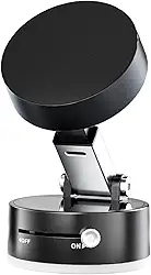 Suporte magnético para carro, suporte de ventosa, fixação manual com ventosa a vácuo, forte atração magnética, suporte extensível para celular, ajuste de 360 graus, suporte para tablet carro, academia