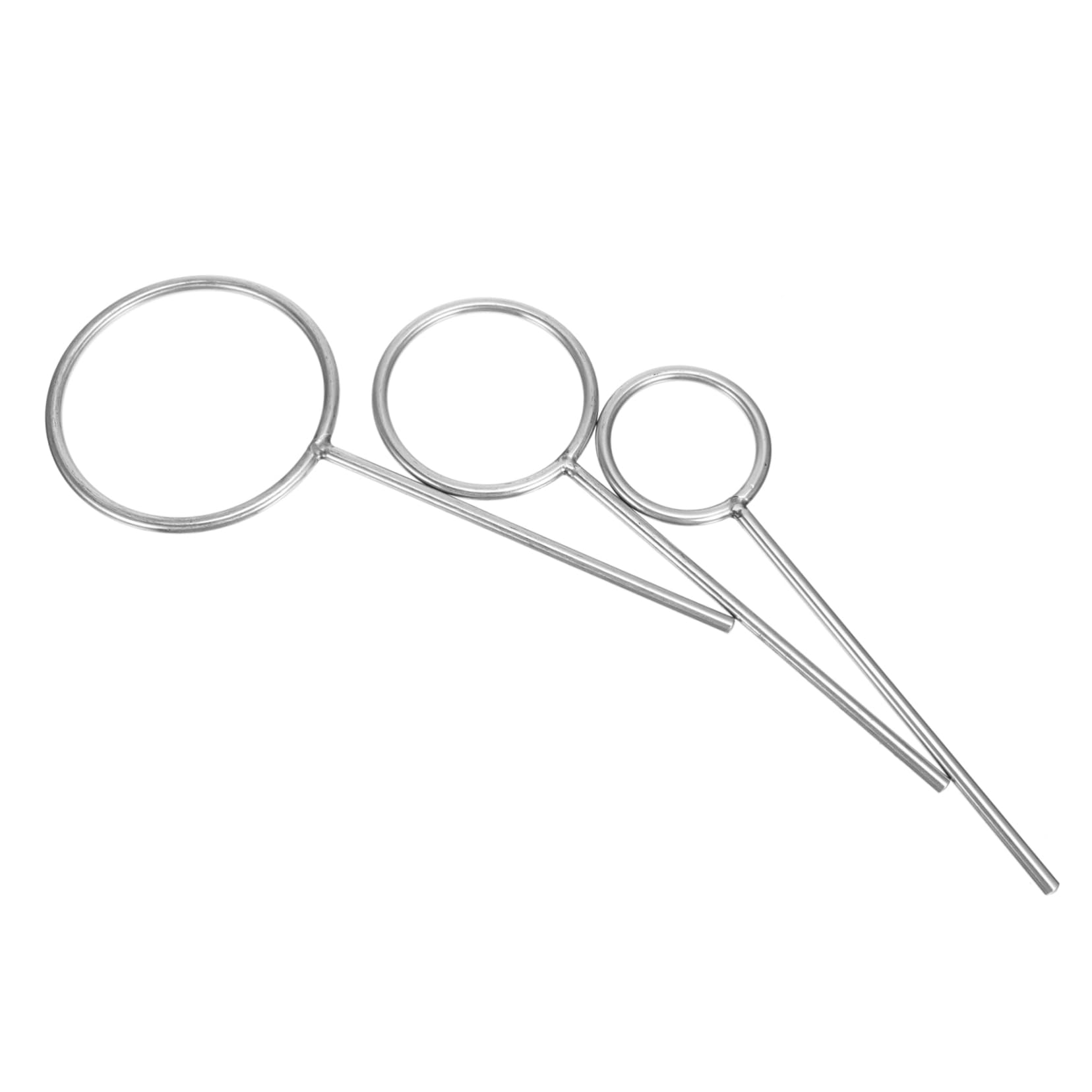 KICHOUSE Practical Laboratory Tools 3pcs Stainless Steel Support Ring for Laboratory Work Ring Stand
