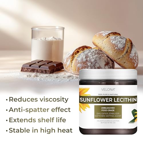 image for velona Pure Liquid Sunflower Lecithin 8 Fl Oz | Food Grade | Unbleache