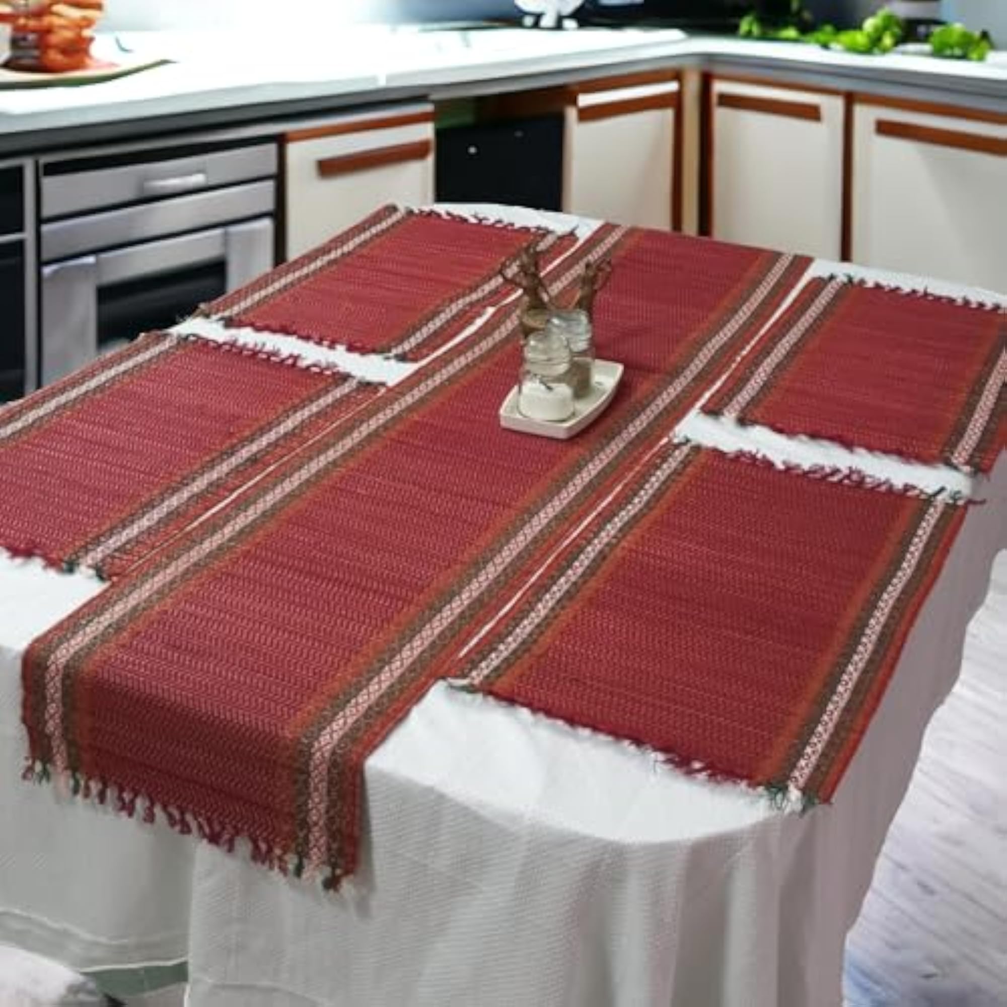 Natural River Grass Handmade Dining Table Mats