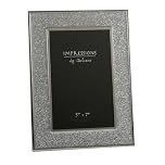 Impressions Sparkly Silver Glitter Picture Photo Frame 5" x 7"
