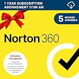 Norton 360, 2026 Ready, Antivirus software for 5 Devices, 1-Year Subscription - Includes VPN, Password Manager and PC Cloud Backup [Download]