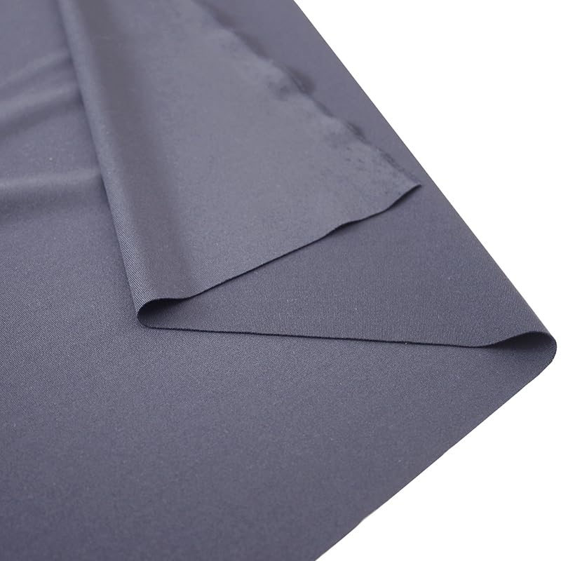 Nylon Spandex Fabric | 4-Way Stretch Nylon Matte Tricot Swimsuit Fabric | Swimwear, Sports, Dance, Yoga Wear (Navy Blue)