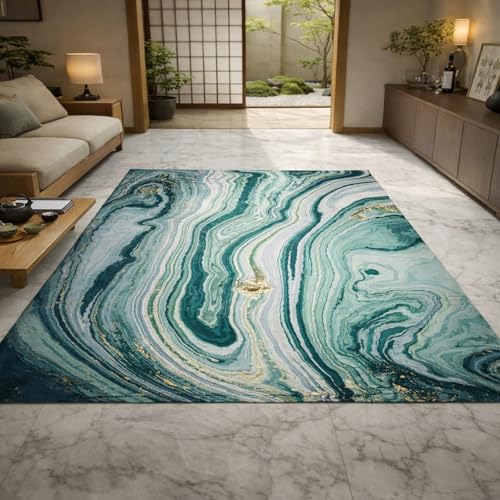 Alfombra lavable antideslizante Rururug para sala moderna 70x140 2