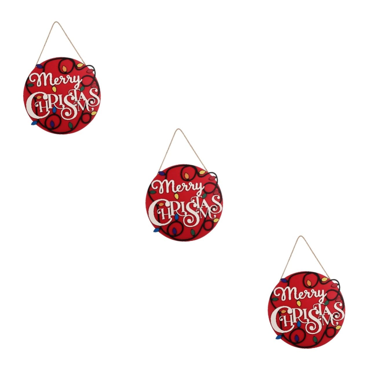 TOPBATHY 3 Piezas Numero De De Navidad Letrero De Pared De Navidad Letrero De Puerta De Navidad Adorno De Navidad Cartel De Bienvenida Decoración De La Puerta De Entrada Madera Rojo