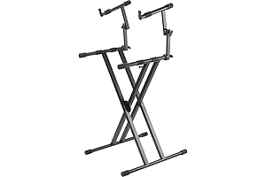 PL402 Double X-Braced Keyboard Stand