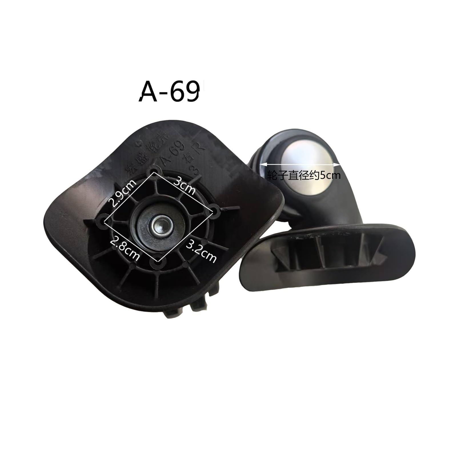 Roue A69 universelle for valise, remplacement de roue, réparation, roulettes, poulie Stable et Silencieux