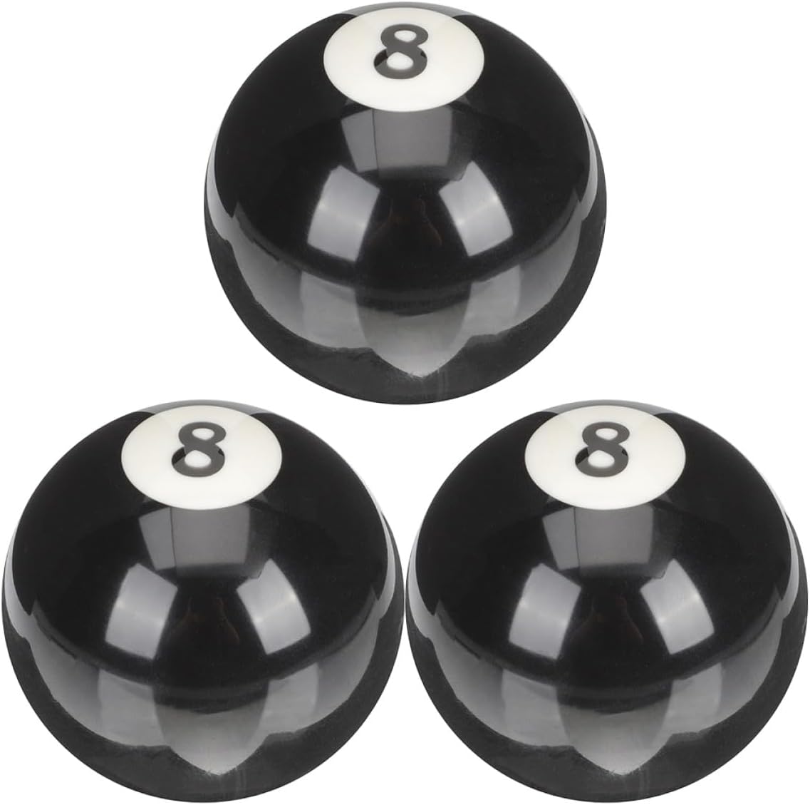 3pcs Billiard Cue Balls Large Size Resin Pool Balls Wear-Resistant Practice Training Set for Household and Expert Use