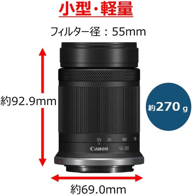 Canon Объектив RF-S 55–210 мм f/5–7,1 IS STM