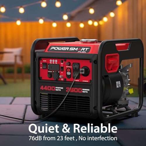 Image of PowerSmart 4400-Watt Portable Generator with Inverter Technology, 30 amp for Home Use and Emergency Backup, 2026 EPA Compliant