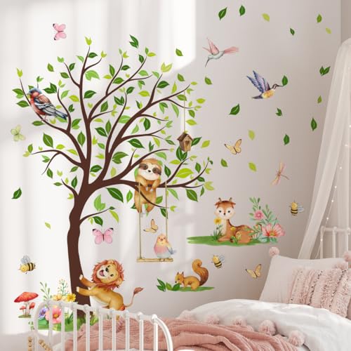 Vinilos decorativos animales bosque 70x51 pulgadas miniatura 3