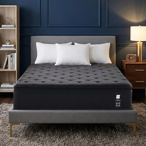 Image of Profus 16 Inch Queen Mattress, Memory Foam Mattress in a Box with Memory Foam & Pocket Springs for Motion Isolation, Queen Size Mattress Relieve Pressure with Medium Support, CertiPUR-US Certified