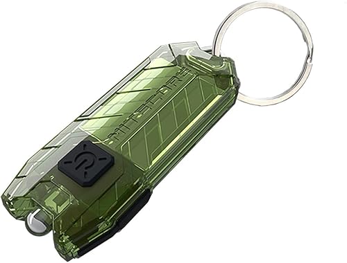 Nitecore Tube v2.0 - Linterna para llavero, 55 lúmenes, recargable por USB, ultra ligera, compacta (oliva)