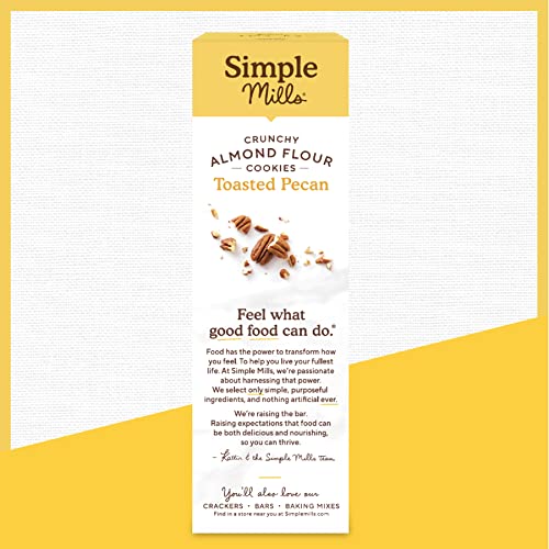 image for Simple Mills Almond Flour Crunchy Cookies, Toasted Pecan - Gluten Free