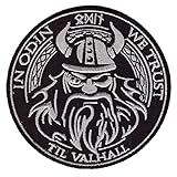 In Odin We Trust Viking God Wolf In God Till Valhall hook patch