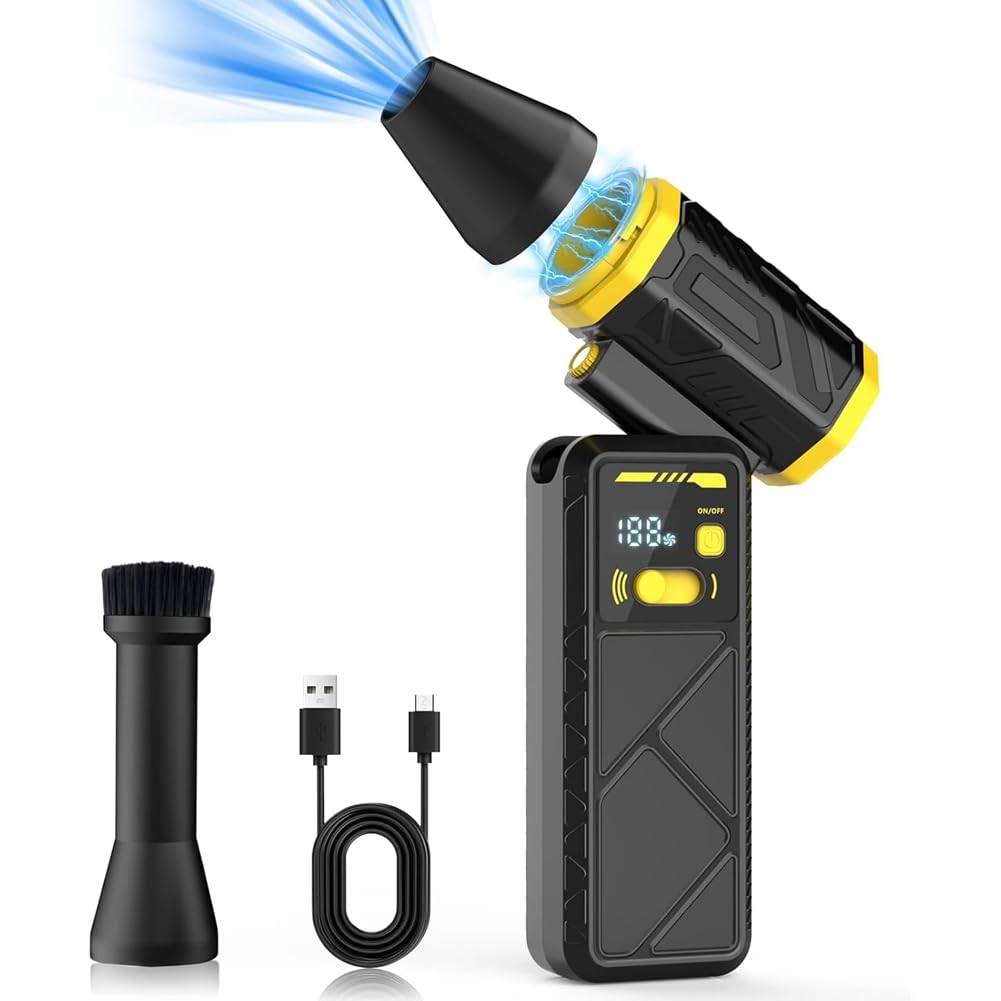 Plumero de aire inalámbrico recargable de 280.000 RPM para limpieza electrónica