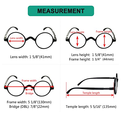 Image of Eyekepper Reading Glasses for Men, Large Round Readers Women Oval | Mens Womens Cheaters, Reader Eyeglasses, All-Day Comfort Spring Hinges, Scratch Resistant for Work /Crafts