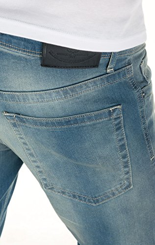 WOTEGA Jeans Uomo - Pete - Slim, Blu (Blue Mirage