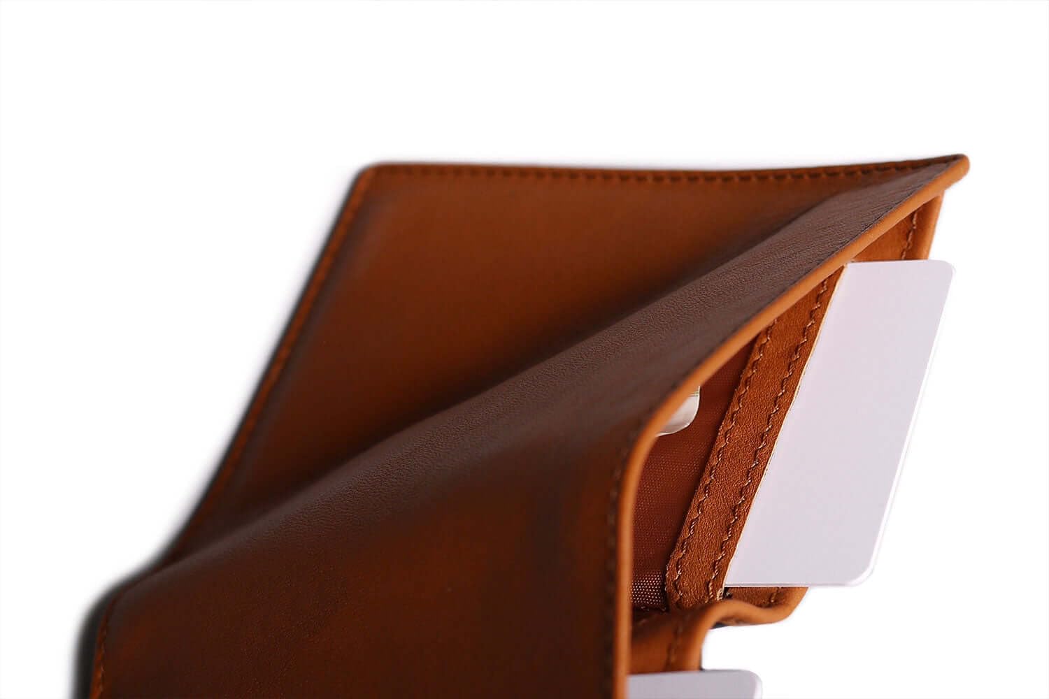 Harber London - Cartera Bifold de Piel con protección RFID, para 18 Tarjetas de crédito y Billetes, con Bolsillo para Monedas | Color Piel | Hecho a Mano