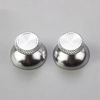 Vista 2 de 2 unids Metal Analog Grips Stick Thumbsticks para PS5 Controlador Aleación de Aluminio Metal Joysticks (Plata)