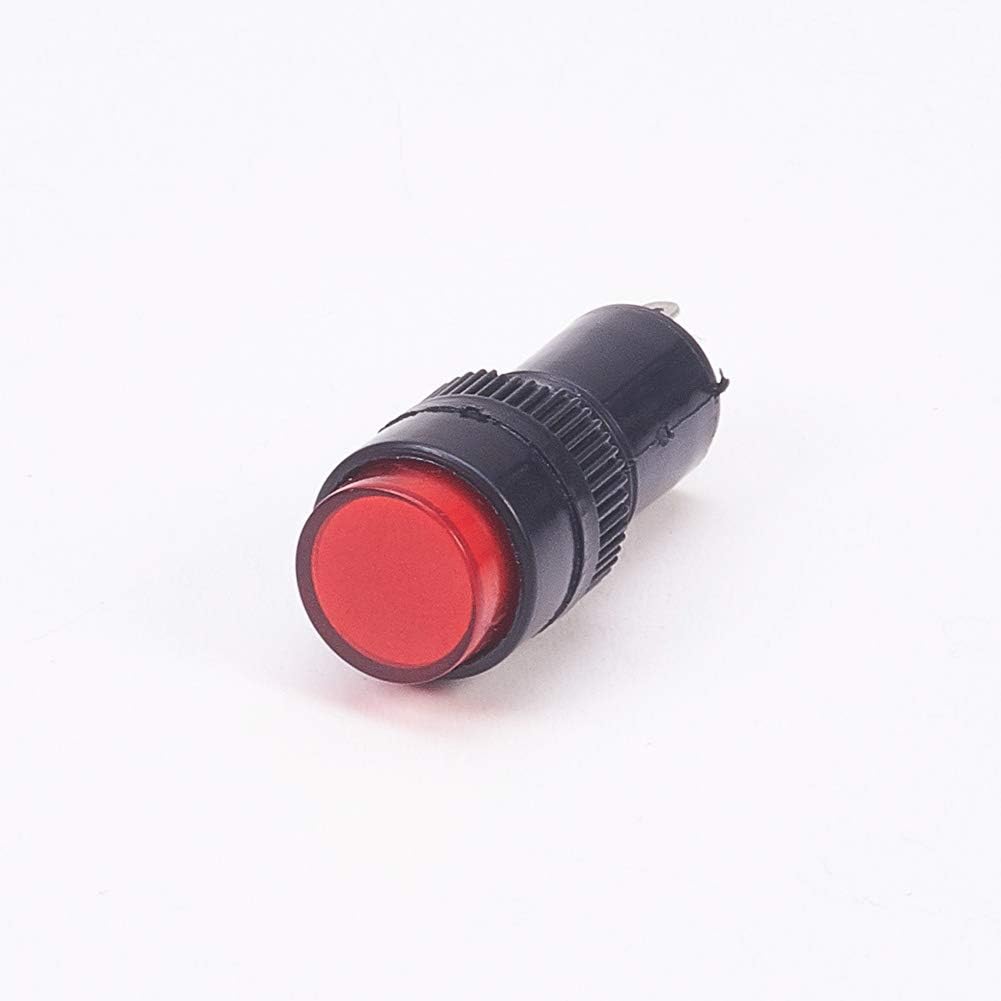 Othmro Indicator Lights DC 12V, NXD-212 Red Neon Bulb, Flush Panel Mount 12mm, 7Pcs : Industrial & Scientific