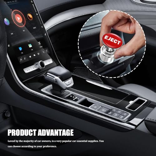 Image of Car Cigarette Lighter, Cigarette Lighter for Car, Anodized Aluminum Push Button Lighter Dustproof Plug, EJECT Button Automotive Interior Accessories for Most Vehicles (Drip EJECT)