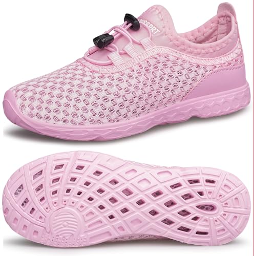 Image of DOUSSPRT Water Shoes for Kids Boys Girls Quick Dry Beach Sports Swim Pool Aqua Shoes for Toddler /Little Kid /Big Kid