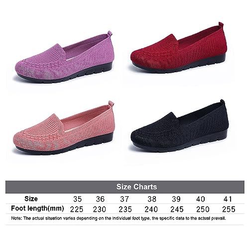 Domary Mocassins sapatos femininos deslizamento em sapatos de caminhada elegante casual confortável