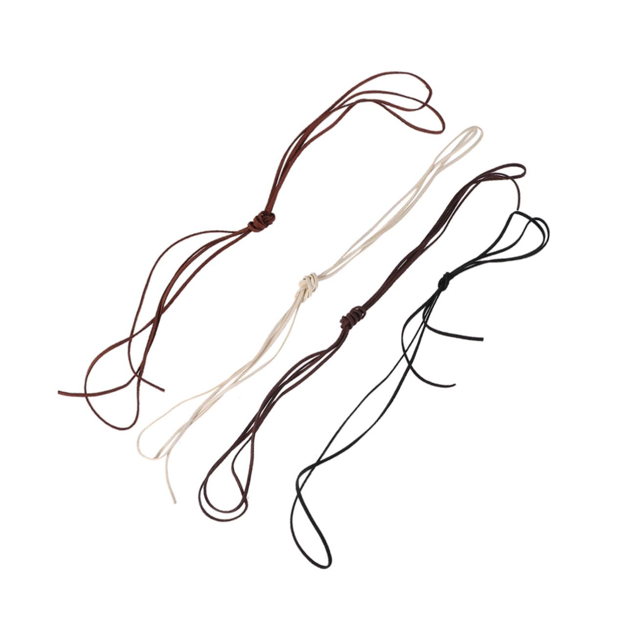 ULDIGI Strong Suede Fabric Cord 4 Pieces 2m Each for DIY Jewelry Making Cord Bracelets Necklaces