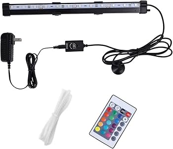 Amazon | LEDGLE 気泡ライト 12LED 酸素供給 RGB七変色 水陸両用 水槽