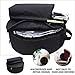 Vaguelly Snare Drum GigBag, Oxford Cloth Waterproof Snare Drum Bag Carryng Case with Outside Pockets Detachable Shoulder Straps, Protable Percussion Storage Accessory
