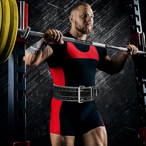 Image of JTC Weight Lifting Gym Belt 7mm Thickness 7mm Thickness Xtra Large Powerlift Gym Belt for Heavy Workout Professional Heavy Professional Genuine Leather Weightlifting Belt