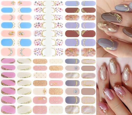 Amazon.co.jp: NAILDOKI ネイルシール 手用 3D立体感 損傷のないジェル 